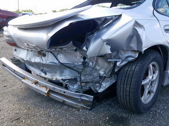 1G2WP52K42F253134 - 2002 PONTIAC GRAND PRIX SILVER photo 9
