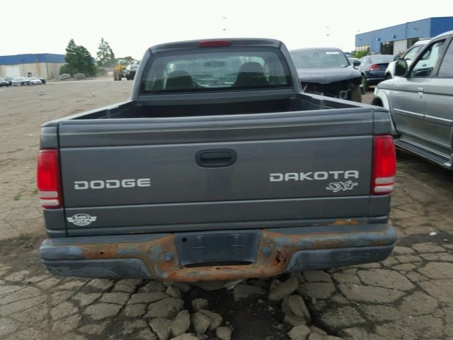 1D7HL12X73S351982 - 2003 DODGE DAKOTA SXT GRAY photo 6