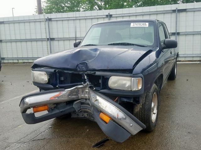 4F4CR16A9TTM40625 - 1996 MAZDA B2300 CAB BLUE photo 2