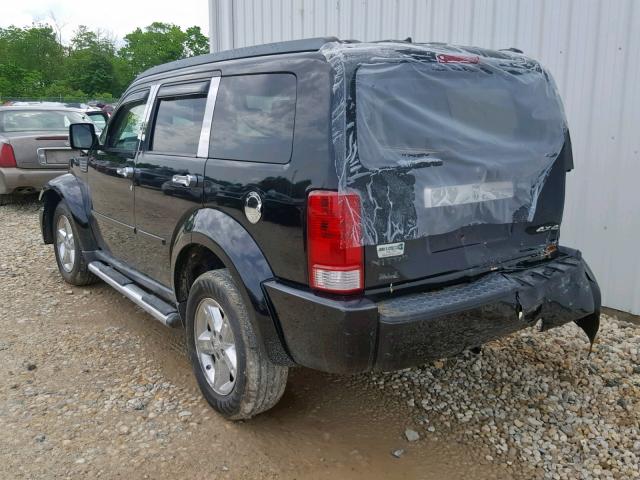 1D8GU58KX7W570697 - 2007 DODGE NITRO SLT BLACK photo 3