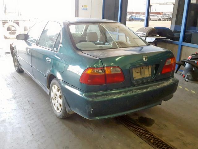 2HGEJ6611YH540729 - 2000 HONDA CIVIC BASE GREEN photo 3