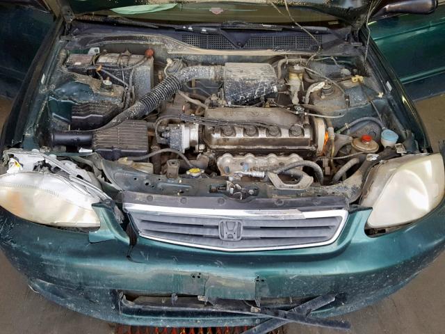 2HGEJ6611YH540729 - 2000 HONDA CIVIC BASE GREEN photo 7