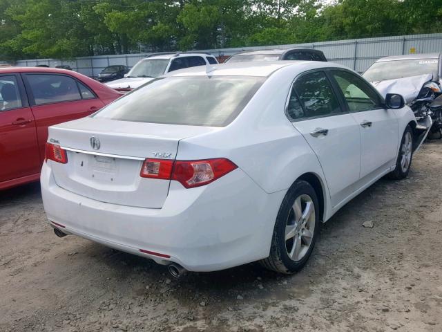 JH4CU2F6XDC005363 - 2013 ACURA TSX TECH WHITE photo 4