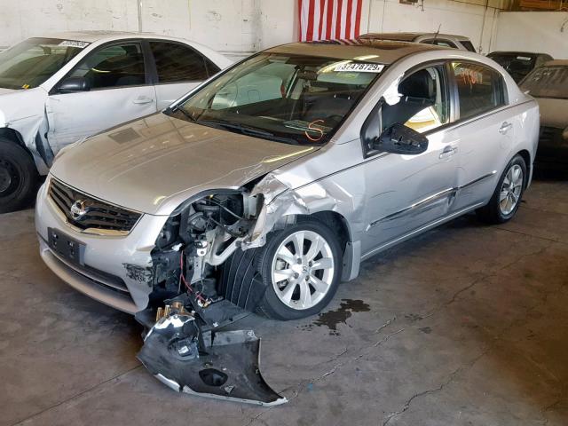 3N1AB6AP2CL619139 - 2012 NISSAN SENTRA 2.0 SILVER photo 2