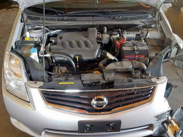 3N1AB6AP2CL619139 - 2012 NISSAN SENTRA 2.0 SILVER photo 7