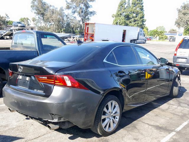 JTHBA1D24G5033070 - 2016 LEXUS IS 200T BLACK photo 4