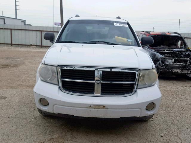 1D8HD48NX8F151534 - 2008 DODGE DURANGO SL WHITE photo 9