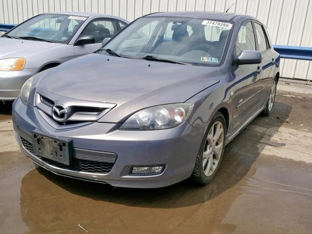 JM1BK143X71693435 - 2007 MAZDA 3 HATCHBAC GRAY photo 2