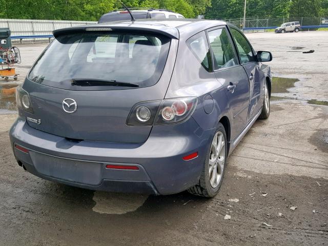 JM1BK143X71693435 - 2007 MAZDA 3 HATCHBAC GRAY photo 4