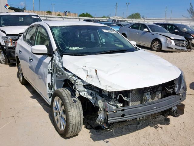 3N1AB7AP9JY255601 - 2018 NISSAN SENTRA S WHITE photo 1