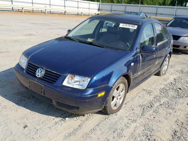 3VWSK69M33M051762 - 2003 VOLKSWAGEN JETTA GLS BLUE photo 2