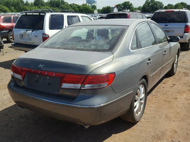 KMHFC46F17A163275 - 2007 HYUNDAI AZERA SE GREEN photo 4