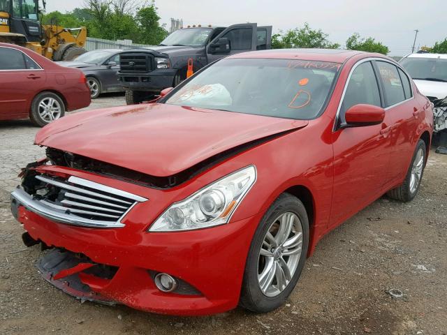 JN1CV6AR8CM681961 - 2012 INFINITI G37 RED photo 2