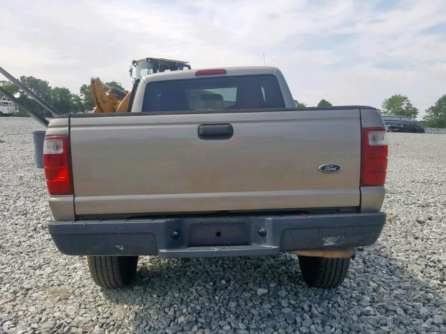 1FTYR10D25PA36658 - 2005 FORD RANGER TAN photo 6