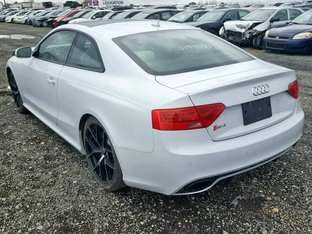 WUAC6BFR0EA901077 - 2014 AUDI RS5 WHITE photo 3