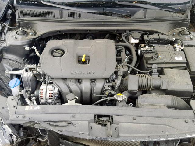 3KPF24AD3KE026938 - 2019 KIA FORTE FE GRAY photo 7