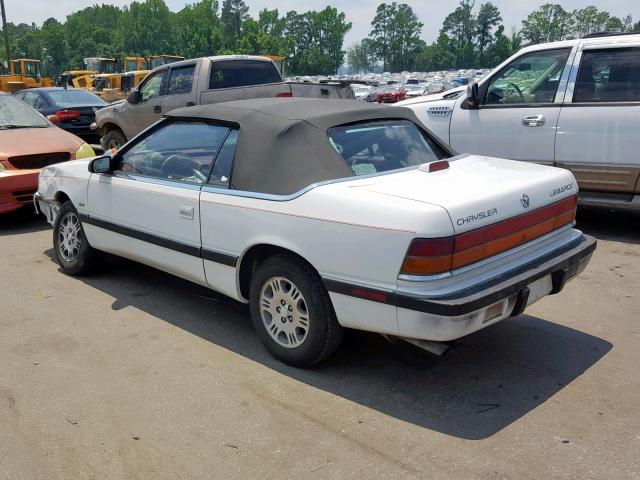 1C3XU4536PF583151 - 1993 CHRYSLER LEBARON 白色 照片 3
