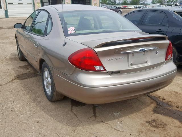 1FAFP55U33A264266 - 2003 FORD TAURUS SES TAN photo 3