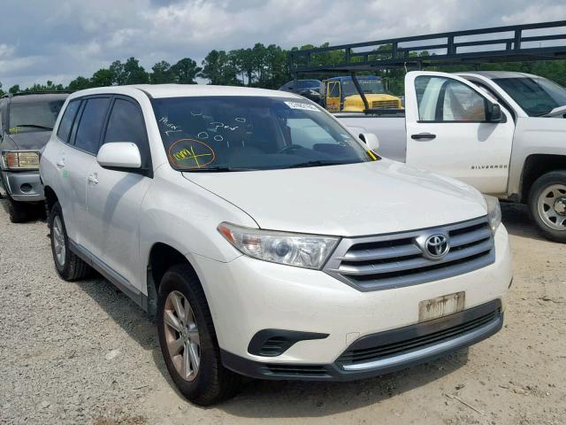 5TDZA3EH8DS044318 - 2013 TOYOTA HIGHLANDER WHITE photo 1