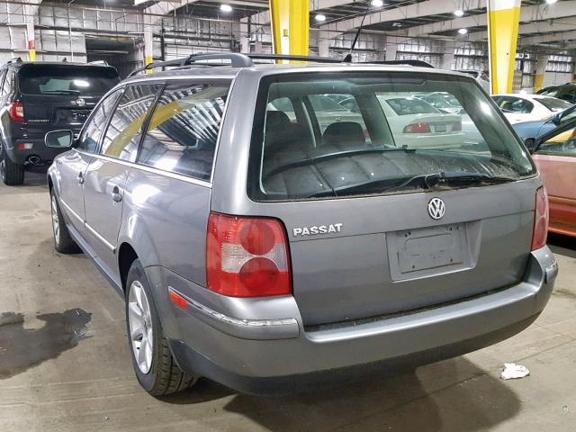 WVWVD63B44E039080 - 2004 VOLKSWAGEN PASSAT GLS GRAY photo 3