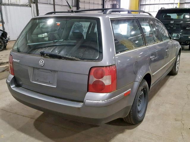 WVWVD63B44E039080 - 2004 VOLKSWAGEN PASSAT GLS GRAY photo 4