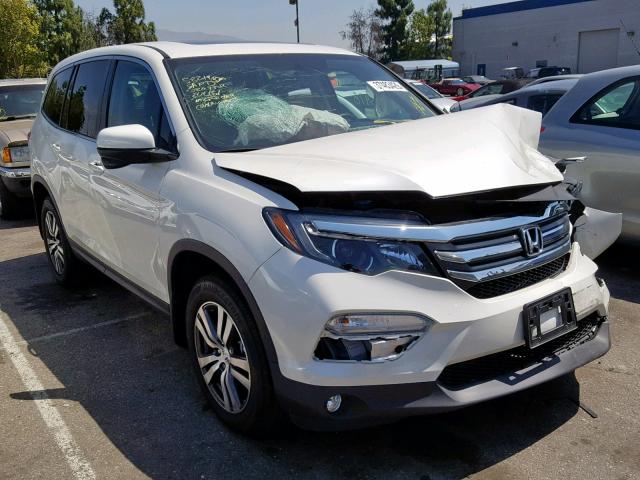 5FNYF5H77HB013860 - 2017 HONDA PILOT EXLN WHITE photo 1