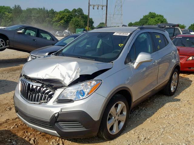 KL4CJASB5GB554416 - 2016 BUICK ENCORE SILVER photo 2