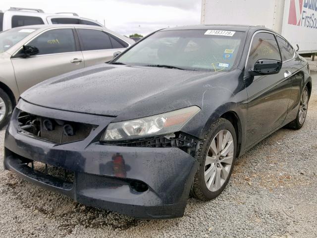 1HGCS2B85AA002748 - 2010 HONDA ACCORD EXL BLACK photo 2