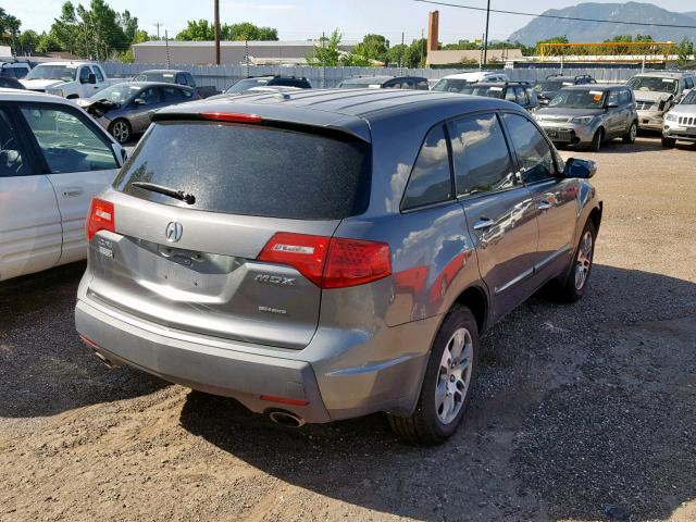 2HNYD282X8H510074 - 2008 ACURA MDX SILVER photo 4