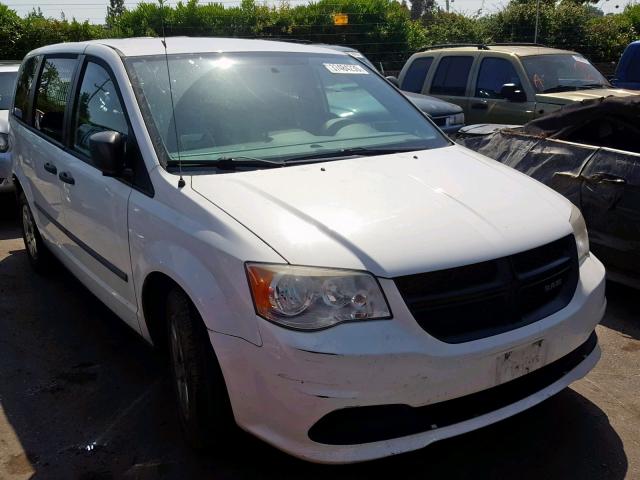 2C4JDGAGXCR165741 - 2012 DODGE RAM VAN WHITE photo 1