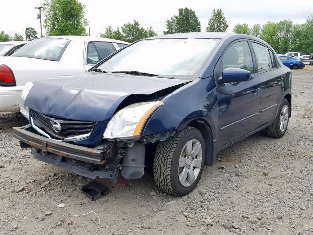 3N1AB6AP6CL736089 - 2012 NISSAN SENTRA 2.0 BLUE photo 2