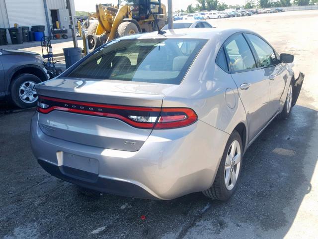 1C3CDFBB8GD515564 - 2016 DODGE DART SXT SILVER photo 4