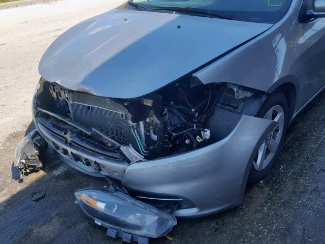 1C3CDFBB8GD515564 - 2016 DODGE DART SXT SILVER photo 9