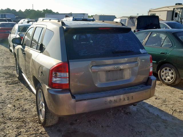 1J8FT47W07D221869 - 2007 JEEP COMPASS GRAY photo 3