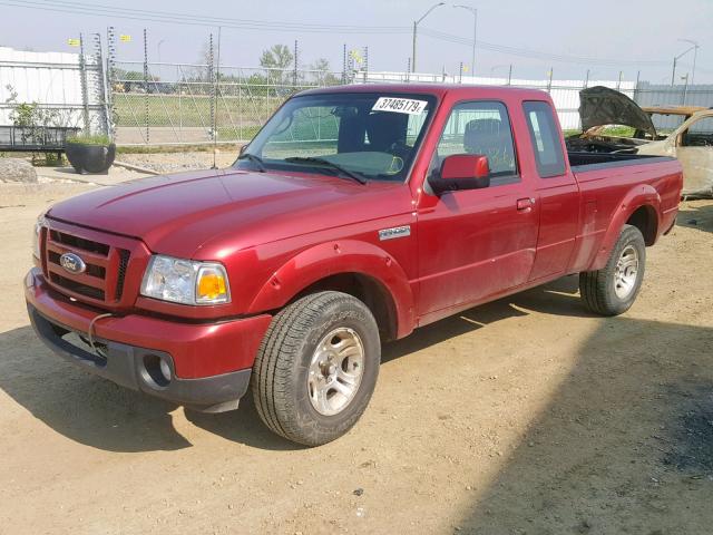 1FTKR4EE1APA61196 - 2010 FORD RANGER SUP RED photo 2