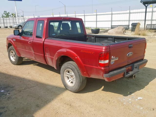 1FTKR4EE1APA61196 - 2010 FORD RANGER SUP RED photo 3