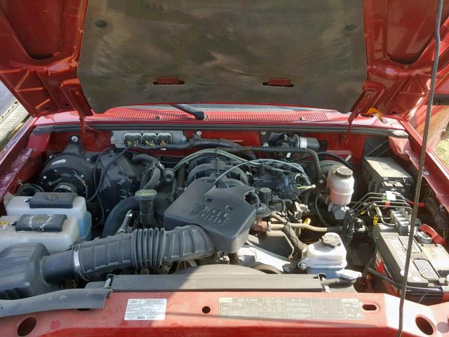 1FTKR4EE1APA61196 - 2010 FORD RANGER SUP RED photo 7