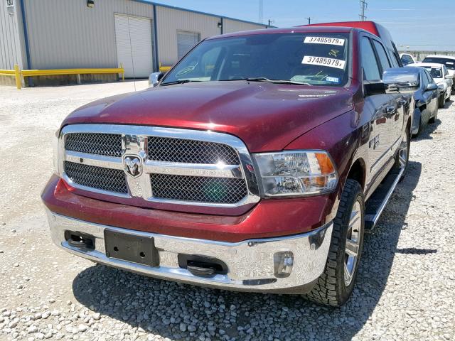 1C6RR6LT7HS714964 - 2017 RAM 1500 SLT RED photo 2