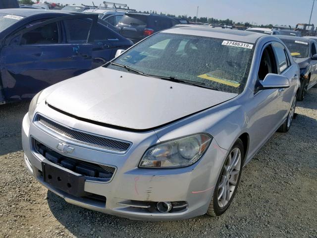 1G1ZE5EB3AF135058 - 2010 CHEVROLET MALIBU LTZ ვერცხლისფერი ფოტო 2
