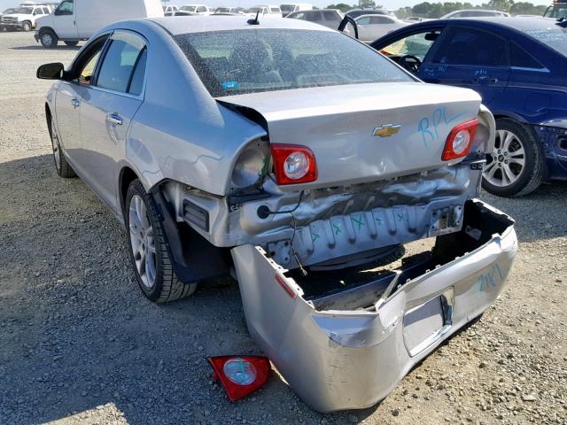 1G1ZE5EB3AF135058 - 2010 CHEVROLET MALIBU LTZ ვერცხლისფერი ფოტო 3