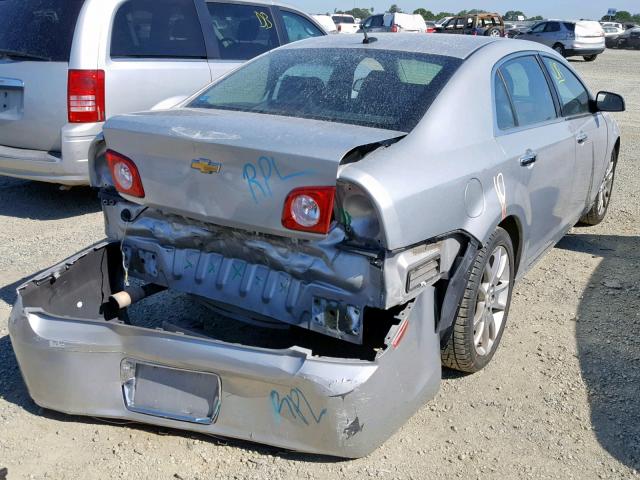 1G1ZE5EB3AF135058 - 2010 CHEVROLET MALIBU LTZ ვერცხლისფერი ფოტო 4