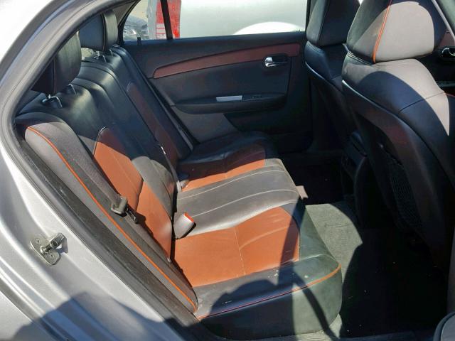 1G1ZE5EB3AF135058 - 2010 CHEVROLET MALIBU LTZ ვერცხლისფერი ფოტო 6