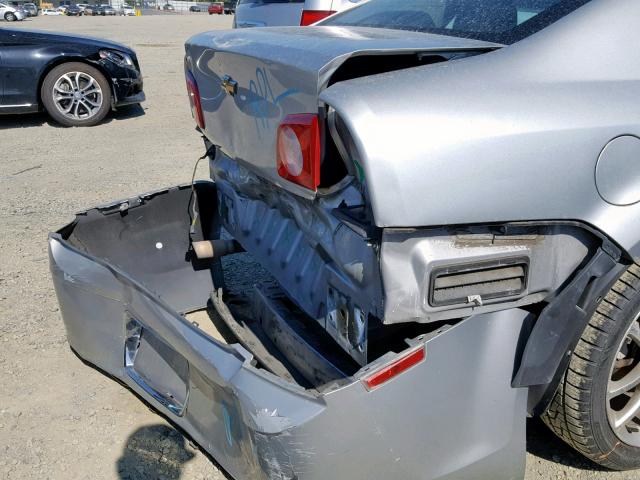 1G1ZE5EB3AF135058 - 2010 CHEVROLET MALIBU LTZ ვერცხლისფერი ფოტო 9