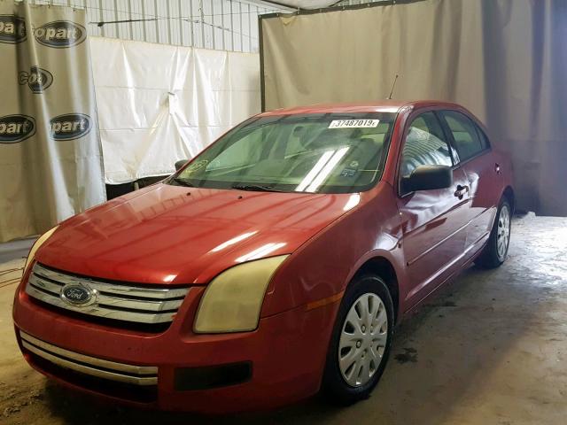 3FAHP06Z37R143514 - 2007 FORD FUSION S RED photo 2