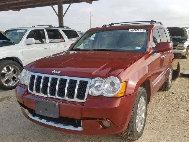 1J8HR68T49C508552 - 2009 JEEP GRAND CHER RED photo 2