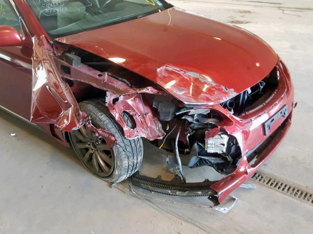 JTHBN96S865000751 - 2006 LEXUS GS 430 RED photo 9