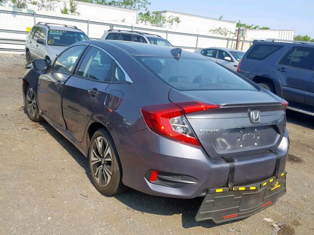 2HGFC1F77HH636399 - 2017 HONDA CIVIC EXL 灰色 照片 3