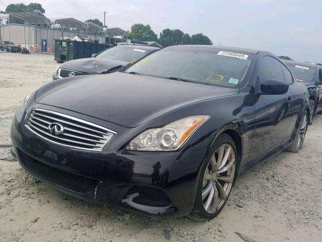 JNKCV64E18M110825 - 2008 INFINITI G37 BASE BLACK photo 2