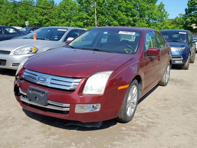 3FAFP08156R178004 - 2006 FORD FUSION SEL RED photo 2