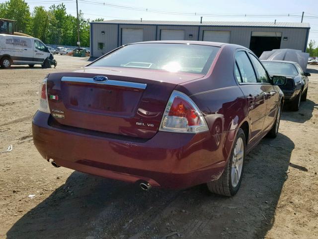 3FAFP08156R178004 - 2006 FORD FUSION SEL RED photo 4